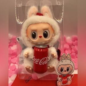 THE MONSTERS x Coca-Cola Vinyl Face Blind Box Figure White Outfit Red Can
